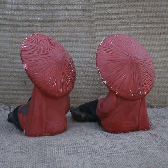 Vintage Chinese Boy & Girl Chalkware Figurines - Picture 6 of 16